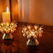 Pearl Candle Holders (Set of 2)