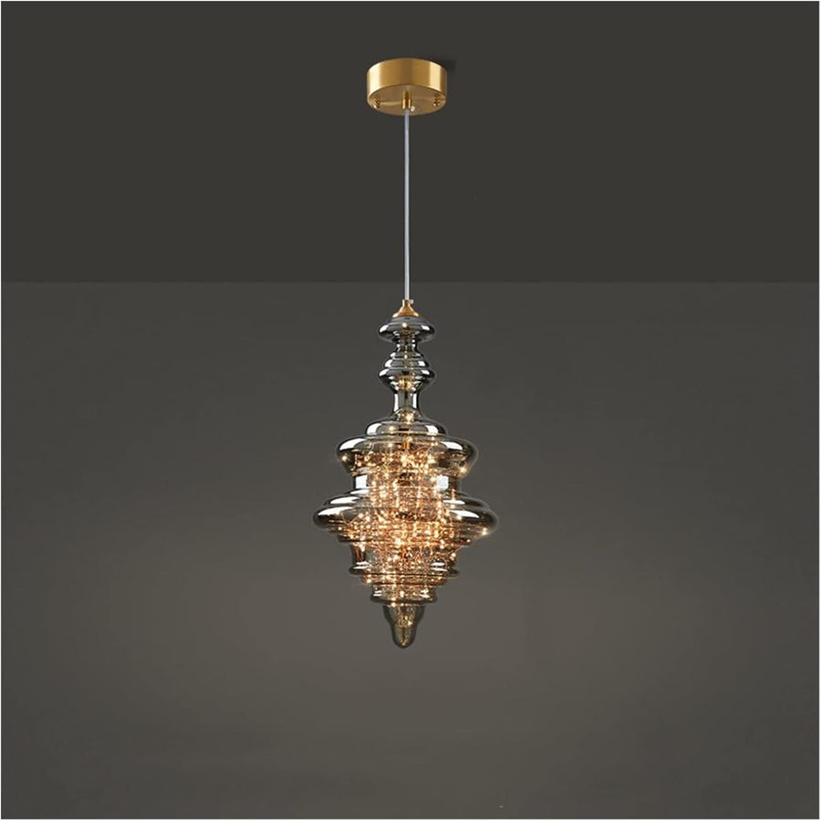 CORAL TREE LED Modern Chandelier Lamp, All Copper Light Elegant Crystal Luxury Chandelier for Living Room, Gold and Clear Glass