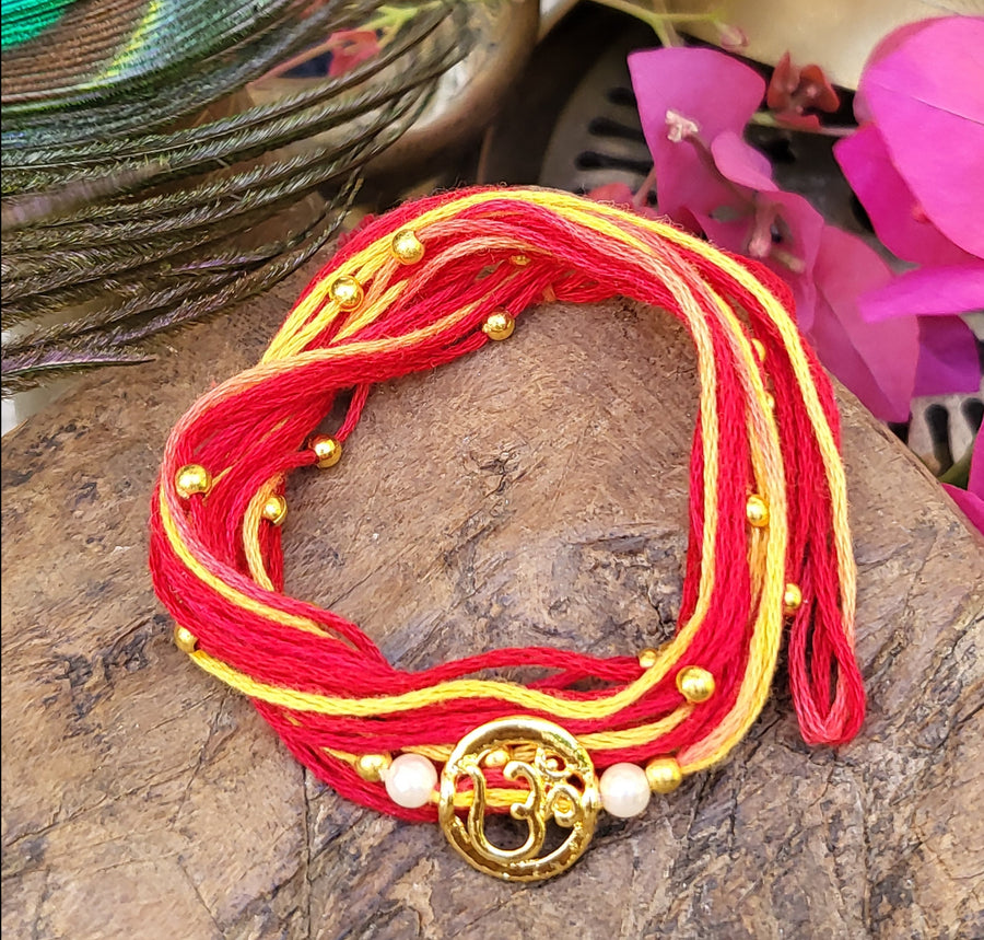 Beaded Om Rakhi