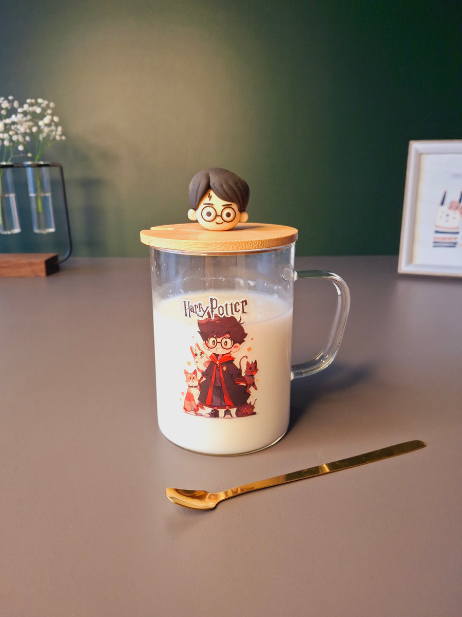 Cute Harry Potter Printed  Glass Coffee  Glass Mug