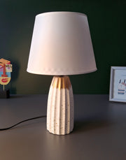 The Decor Kart Grey Ceramic Serenity Table Lamp