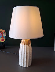 The Decor Kart Grey Ceramic Serenity Table Lamp