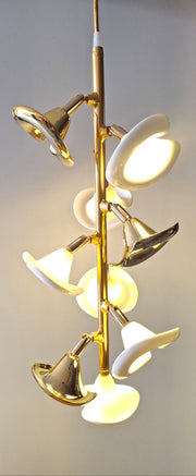 Ceramic Hibicus floweret  Pendant Light