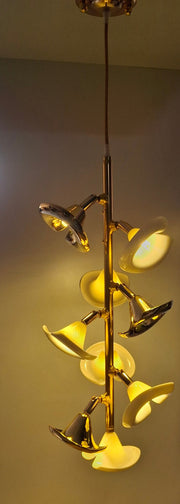 Ceramic Hibicus floweret  Pendant Light