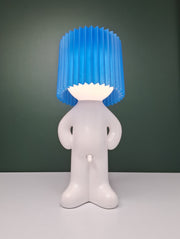 Naughty Bed side rechargable lamp - Blue Shade