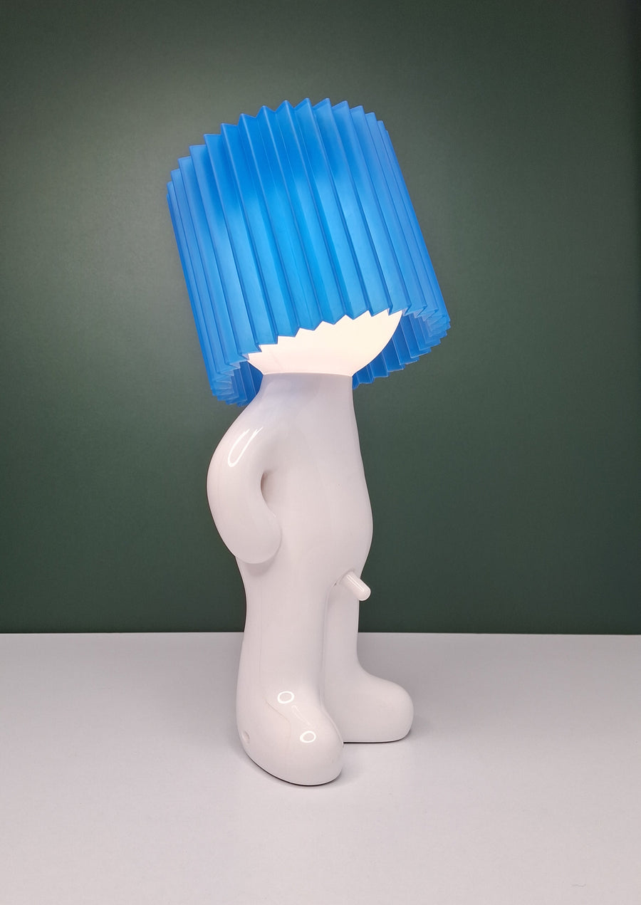 Naughty Bed side rechargable lamp - Blue Shade