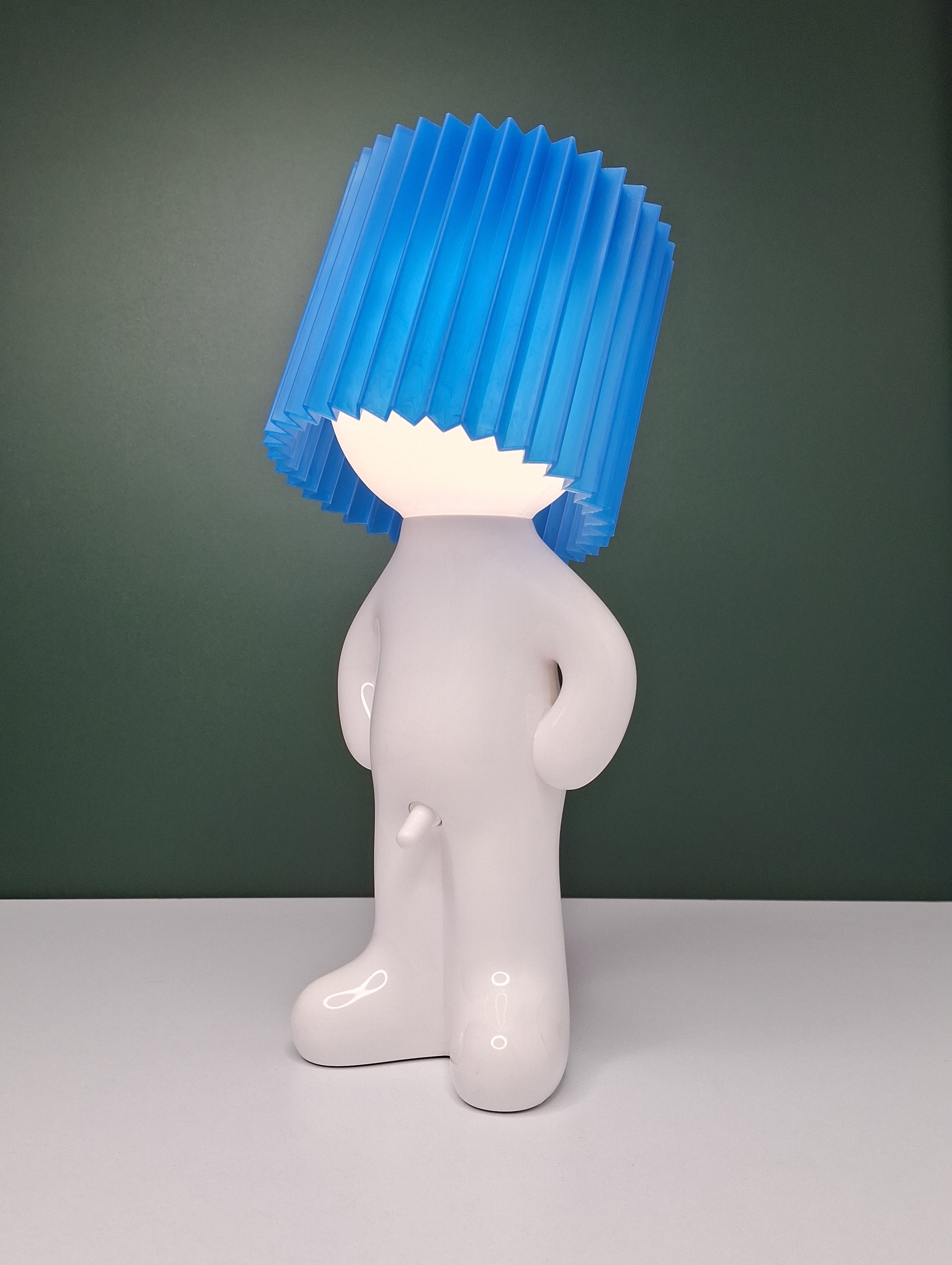 Naughty Bed side rechargable lamp - Blue Shade