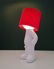 Naughty Bedside Desk Table Lamp- Red Cap