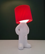 Naughty Bedside Desk Table Lamp- Red Cap