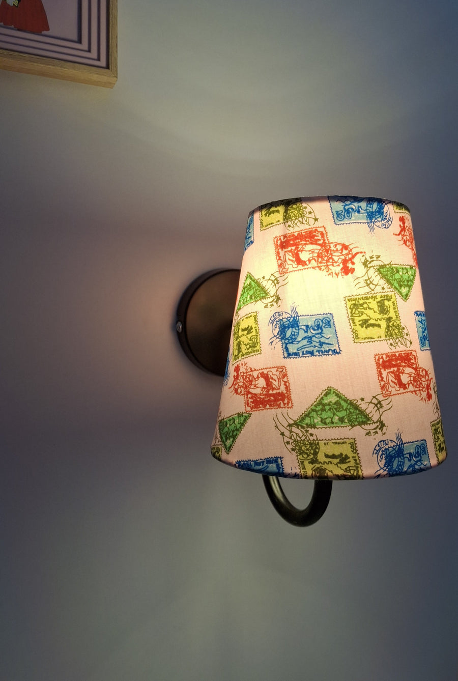 The Stamp Lamp Shade Wall Lights