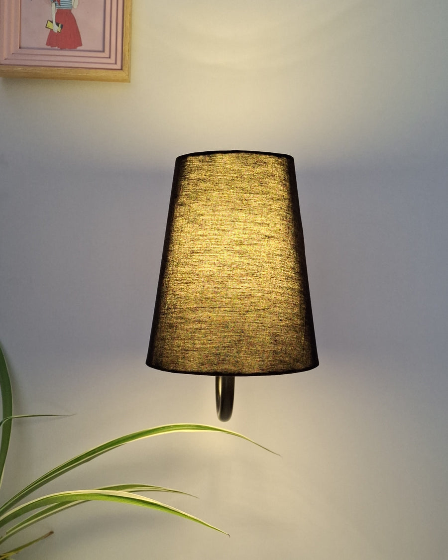 The Black Fabric Lamp Shade Wall Lights