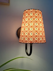 The Red Fabric Lamp Shade Wall Lights