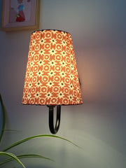 The Red Fabric Lamp Shade Wall Lights