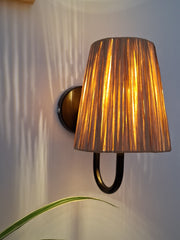 The Raffia Lamp Shade Wall Lights