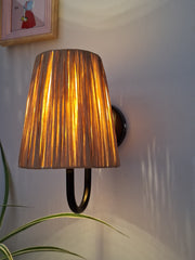 The Raffia Lamp Shade Wall Lights