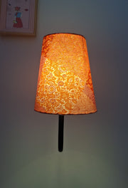 The Orange Fabric Lamp Shade Wall Lights