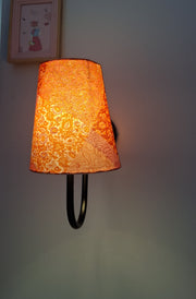 The Orange Fabric Lamp Shade Wall Lights