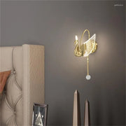 Swan Gold Design Indoor Wall Lights