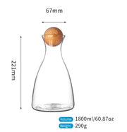 Decanter with wooden ball