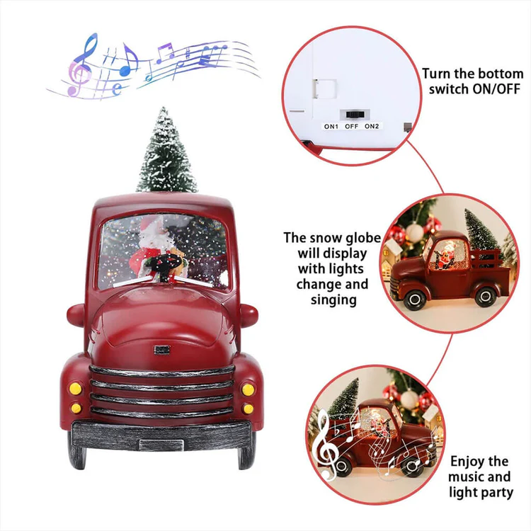 CORAL TREE Santa Musical Truck With Lamp