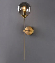 Modern Gold Finish Glass Ball Light Wall Lamp Lighting Sconce Fixture