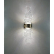 Led Acrylic Modern Golden Metal Wall Light