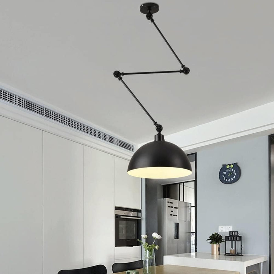 Creative Long Arm Pendant Light Adjuatable Telescopic Hanging Lamp