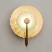 Glass round wall sconce lighting fixture