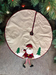 Santa 120 CM -  large Christmas Skirt with hanging legs