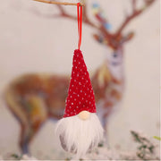 5 Pack Christmas Plush Ornaments Set - Xmas Hanging Decorations