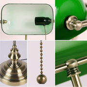 Banker Green Shade metal Table lamp