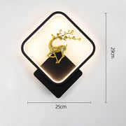 Deer Wall Lamp with Adjustable Color Changing Function