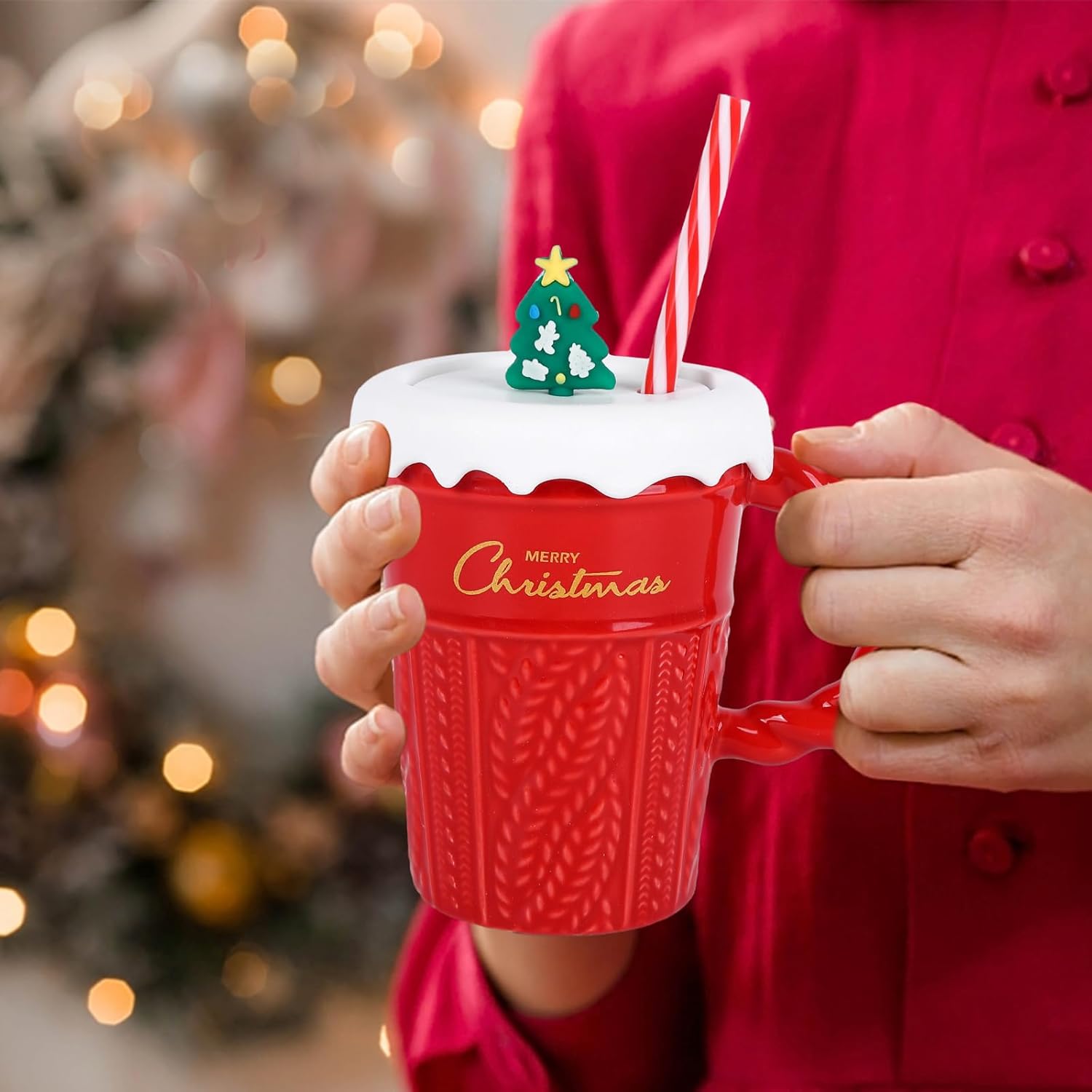 Christmas Coffee Cup 400 ml Christmas Ceramic Coffee Cup