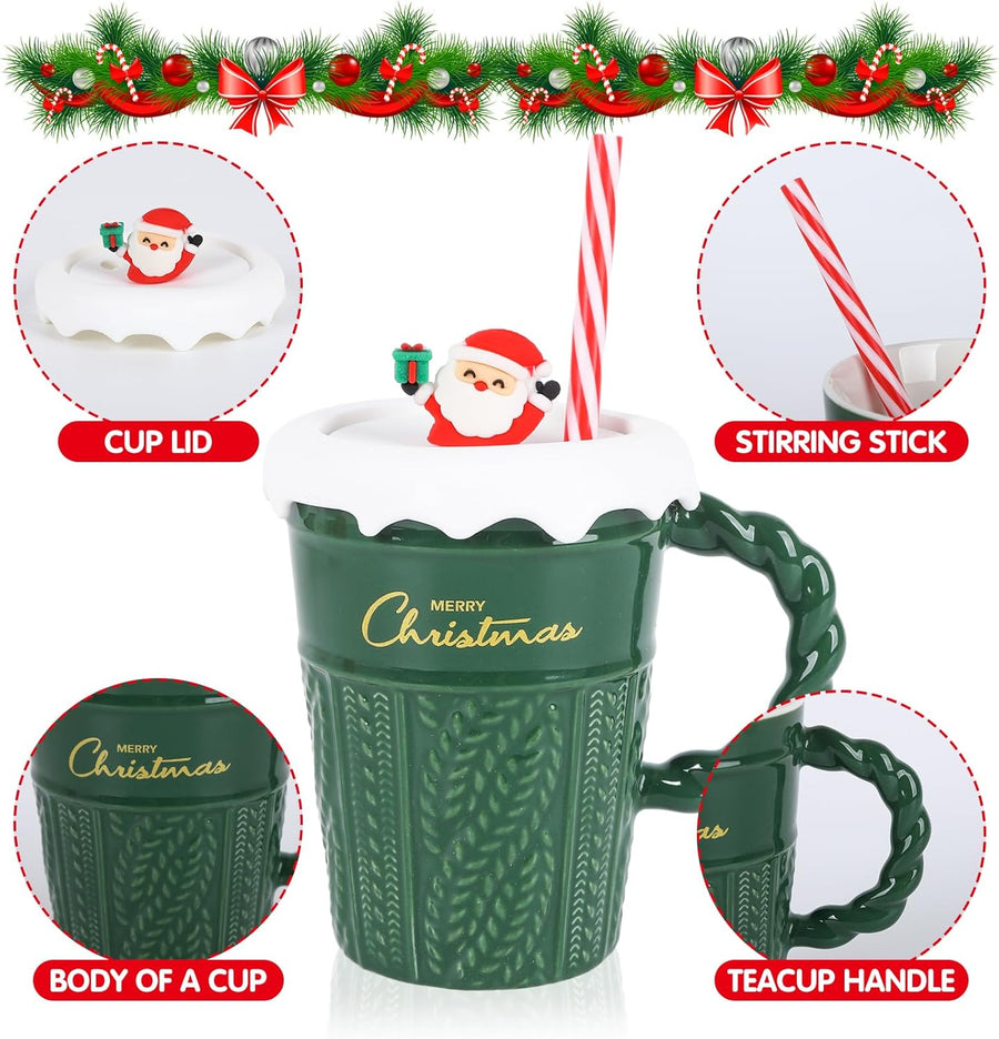 Christmas Coffee Cup 400 ml Christmas Ceramic Coffee Cup