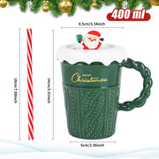 Christmas Coffee Cup 400 ml Christmas Ceramic Coffee Cup