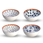 Porcelain Bowls Set, 300 ML Serving Bowls Oven Safe for Dining (4 -Piece)