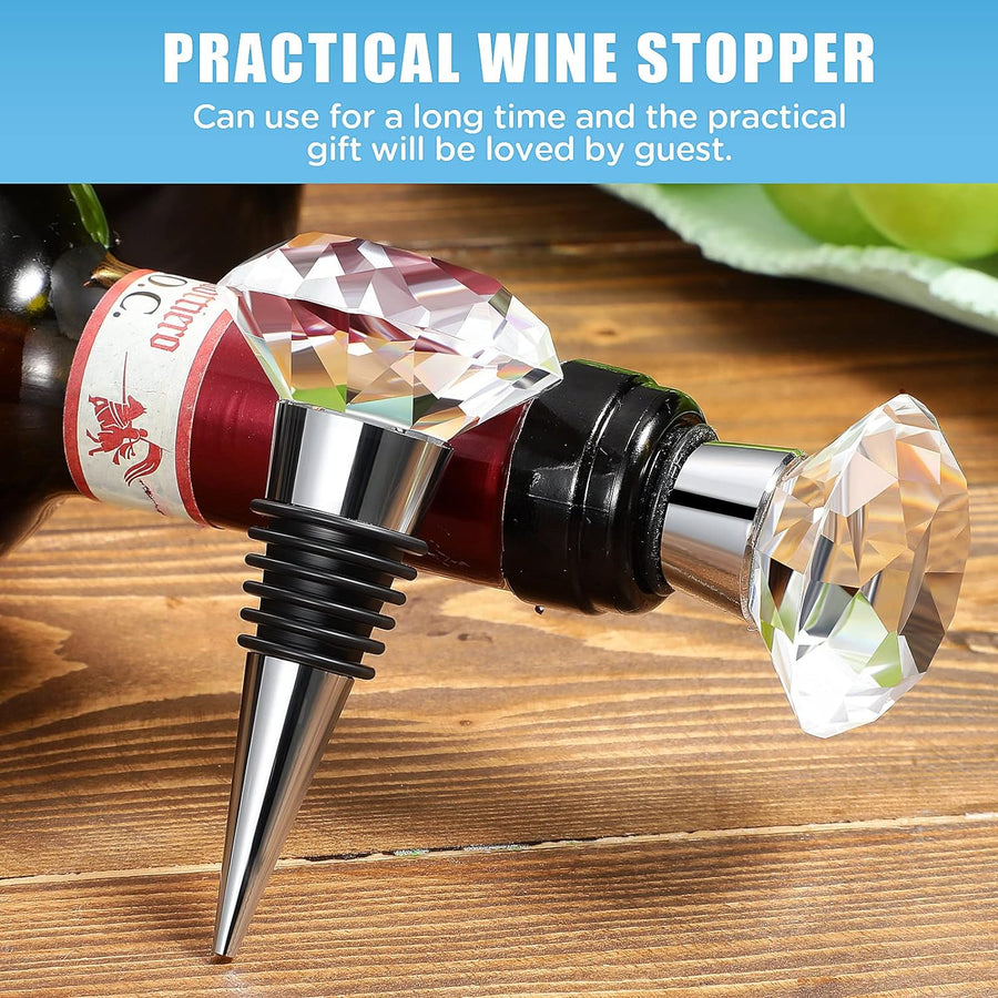Wine Stoppers, Decorative Crystal Diamond Wine Bottle