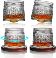 Spinning Antique Whiskey Glass 200ml (Set of 6)