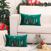 16 x 26 CM set of 2 Christmas Velvet Pillowcases