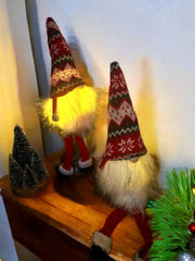 17" Light Up Gnome Christmas Decorations