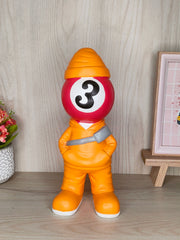 Billiard Fashion Boy Statue Decoration Ornament Number 3