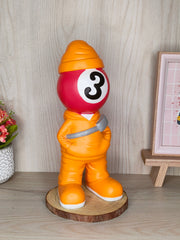 Billiard Fashion Boy Statue Decoration Ornament Number 3