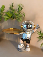 Astronaut Serve Showpiece - Silver