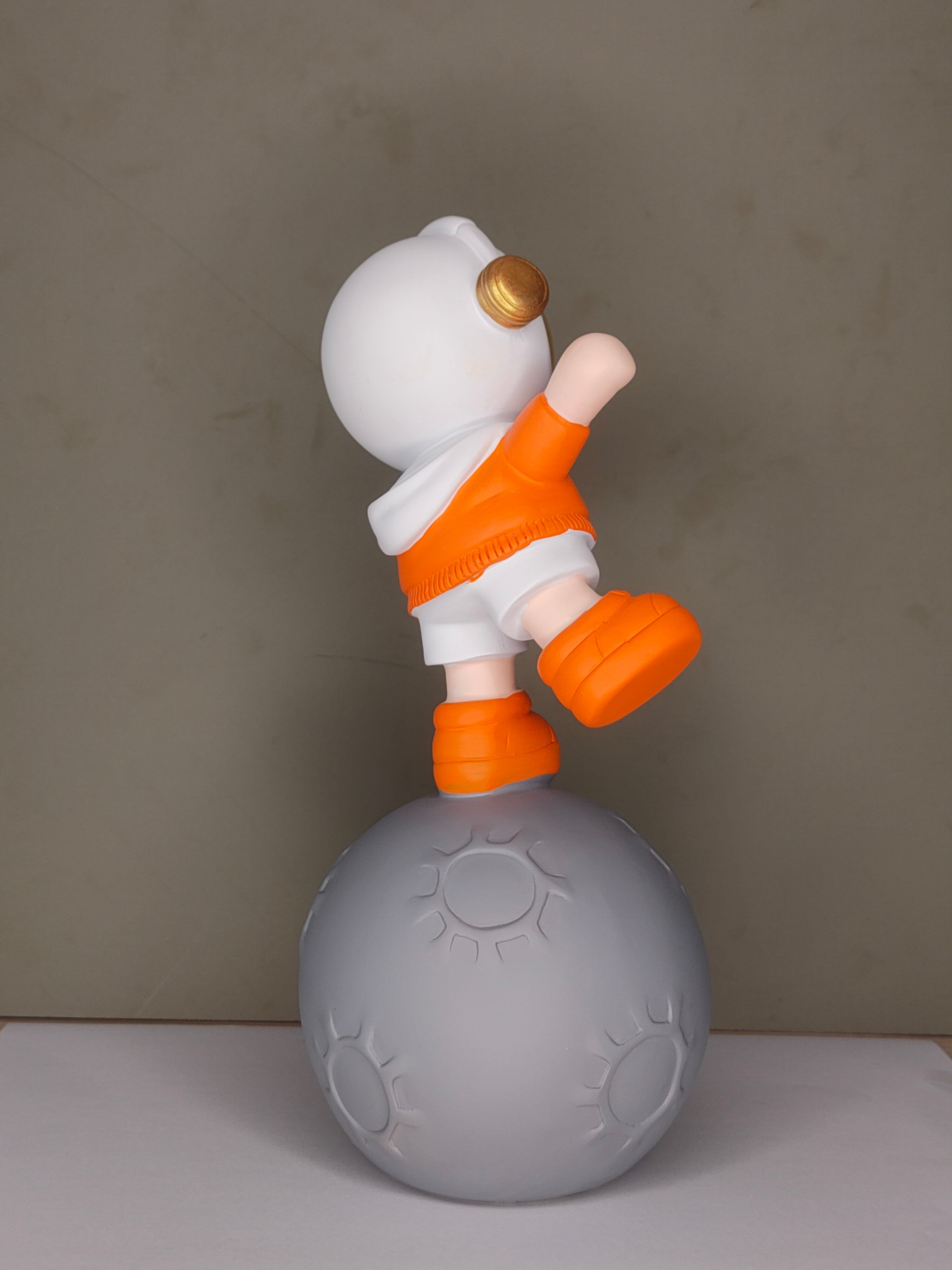 Moon Land Astro Kid Showpiece - Orange