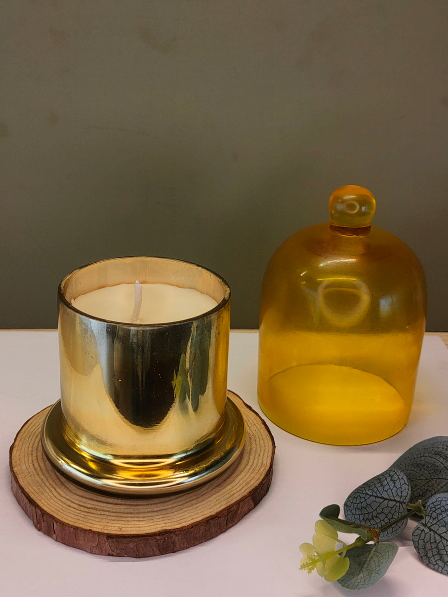 Bell Jar Candle Golden