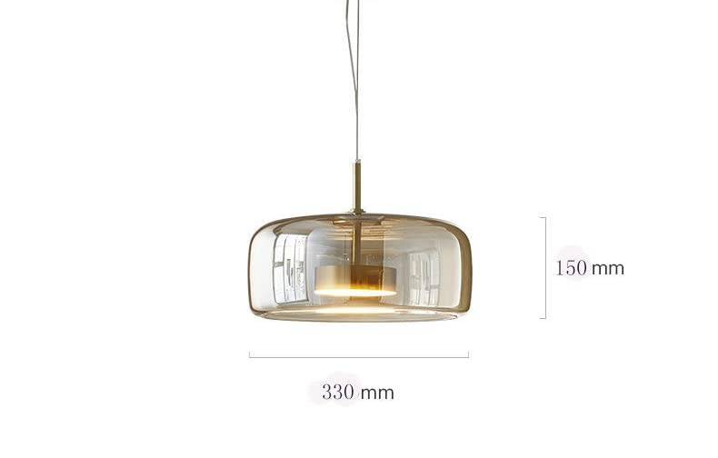 CORAL TREE Light LED Glass Amber Gold Pendant Ceiling Light - Warm White