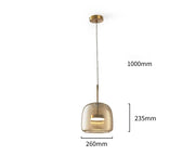 CORAL TREE Ceiling 1 light LED Champagne Glass Gold Pendant Lamp Ceiling Light - Warm White