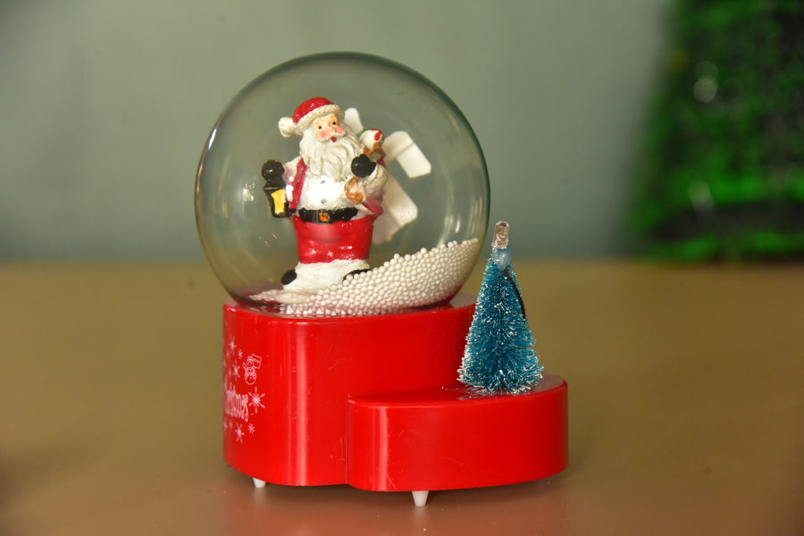 Christmas Snow Globe Musical Light Tabletop Xmas decorations