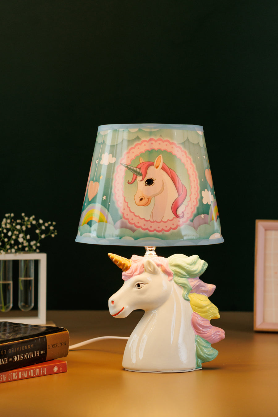 Ceramic unicorn Table Lamp