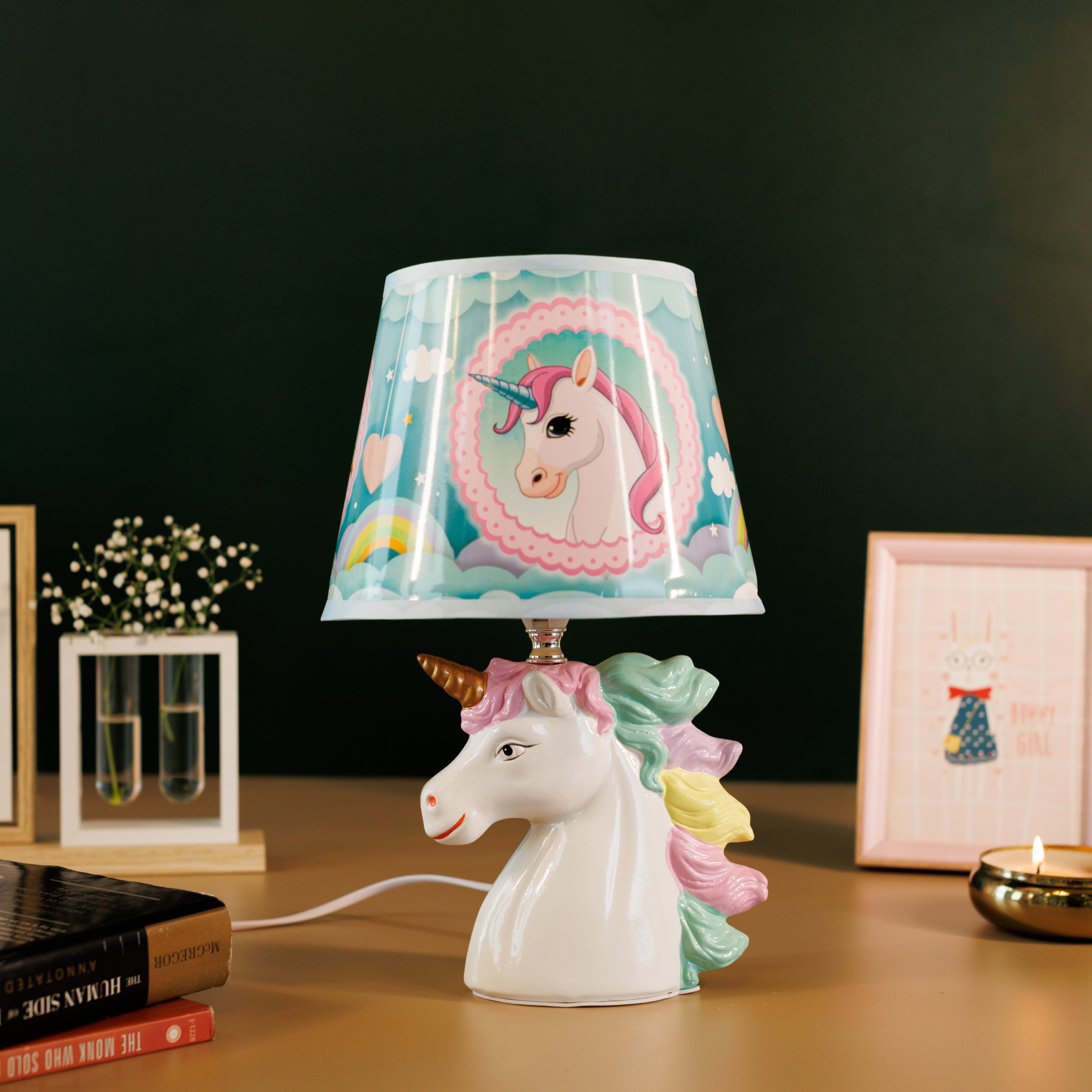 Ceramic unicorn Table Lamp